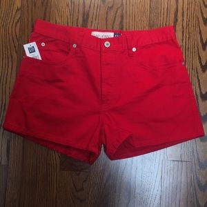 Gap Jeans Red Shorts. Size 8.  New, Never worn!